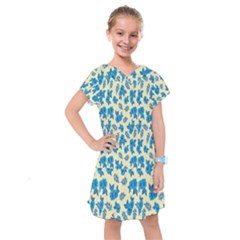 Rose-blue Kids  Drop Waist Dress by nateshop