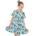 Rose-blue Kids  Short Sleeve Shirt Dress View1