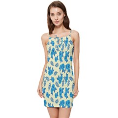 Rose-blue Summer Tie Front Dress by nateshop