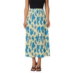 Rose-blue Classic Midi Chiffon Skirt