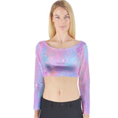 Space-25 Long Sleeve Crop Top by nateshop