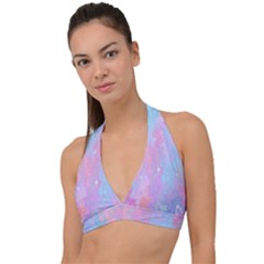 Space-25 Halter Plunge Bikini Top by nateshop