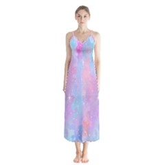 Space-25 Button Up Chiffon Maxi Dress by nateshop