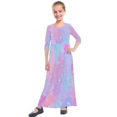 Space-25 Kids  Quarter Sleeve Maxi Dress by nateshop