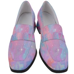 Space-25 Women s Chunky Heel Loafers by nateshop