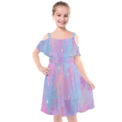 Space-25 Kids  Cut Out Shoulders Chiffon Dress by nateshop