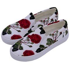 Roses-51 Kids  Canvas Slip Ons by nateshop