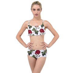 Roses-51 Layered Top Bikini Set