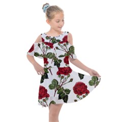 Roses-51 Kids  Shoulder Cutout Chiffon Dress by nateshop