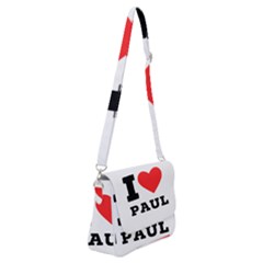 I Love Paul Shoulder Bag With Back Zipper by ilovewhateva