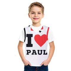 I Love Paul Kids  Basketball Tank Top by ilovewhateva