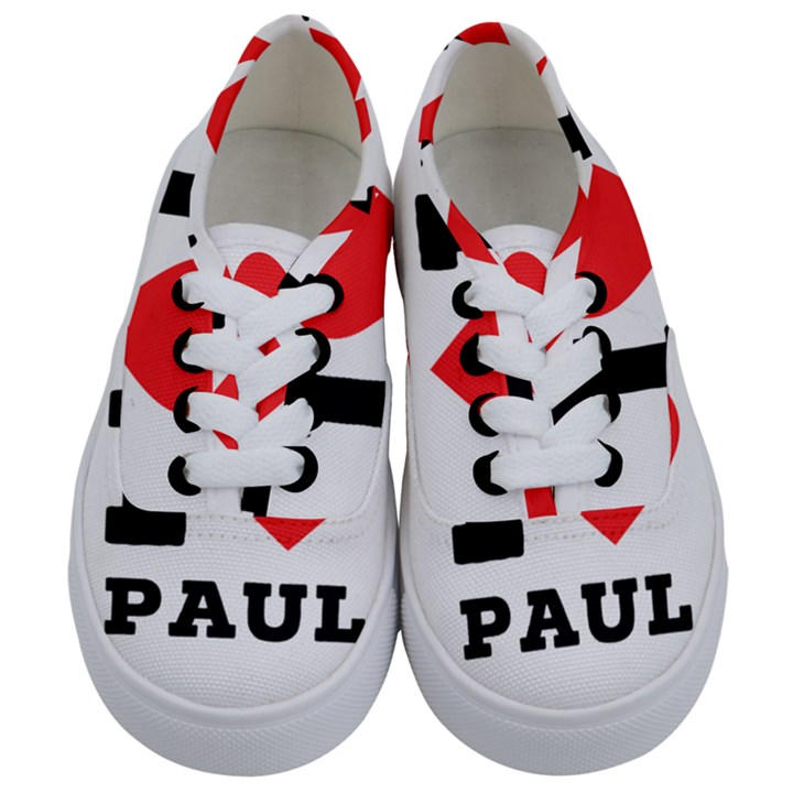 I love paul Kids  Classic Low Top Sneakers