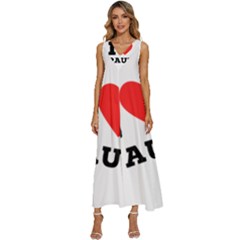 I Love Paul V-neck Sleeveless Loose Fit Overalls by ilovewhateva