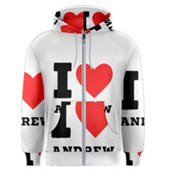 I Love Andrew Men s Zipper Hoodie by ilovewhateva