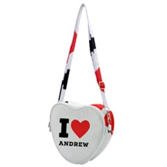 I Love Andrew Heart Shoulder Bag by ilovewhateva