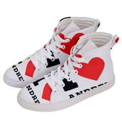 I Love Andrew Men s Hi-top Skate Sneakers by ilovewhateva