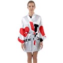 I love andrew Long Sleeve Satin Kimono View1