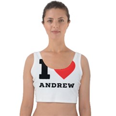 I Love Andrew Velvet Crop Top by ilovewhateva