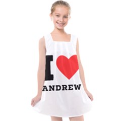 I Love Andrew Kids  Cross Back Dress by ilovewhateva