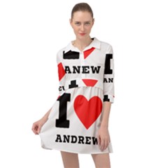 I Love Andrew Mini Skater Shirt Dress by ilovewhateva