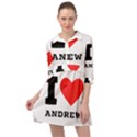 I love andrew Mini Skater Shirt Dress View1