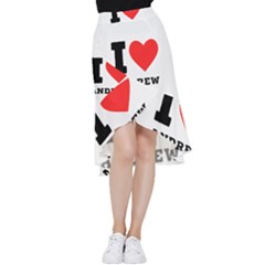 I Love Andrew Frill Hi Low Chiffon Skirt by ilovewhateva