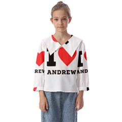 I Love Andrew Kids  Sailor Shirt by ilovewhateva