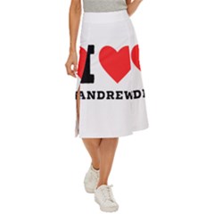 I Love Andrew Midi Panel Skirt by ilovewhateva