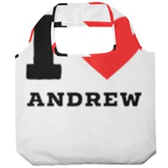 I Love Andrew Foldable Grocery Recycle Bag by ilovewhateva