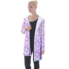 Background Graphic Beautiful Wallpaper Art Longline Hooded Cardigan by Jancukart