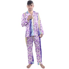 Background Graphic Beautiful Wallpaper Art Men s Long Sleeve Satin Pajamas Set