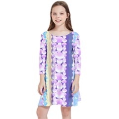 Background Graphic Beautiful Wallpaper Art Kids  Quarter Sleeve Skater Dress