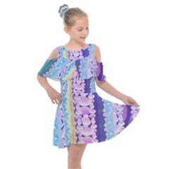 Background Graphic Beautiful Wallpaper Art Kids  Shoulder Cutout Chiffon Dress