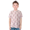 Flowers Bloom Blossom Pastel Pink Pattern Kids  Cotton Tee View1