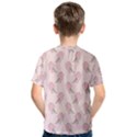 Flowers Bloom Blossom Pastel Pink Pattern Kids  Cotton Tee View2