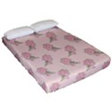 Flowers Bloom Blossom Pastel Pink Pattern Fitted Sheet (Queen Size) View2