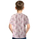 Flowers Bloom Blossom Pastel Pink Pattern Kids  Sport Mesh Tee View2