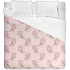 Flowers Bloom Blossom Pastel Pink Pattern Duvet Cover (king Size)