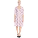 Flowers Bloom Blossom Pastel Pink Pattern Wrap Up Cocktail Dress View1