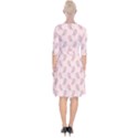 Flowers Bloom Blossom Pastel Pink Pattern Wrap Up Cocktail Dress View2