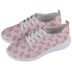 Flowers Bloom Blossom Pastel Pink Pattern Men s Lightweight Sports Shoes by Jancukart