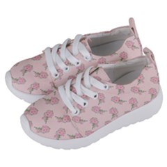 Flowers Bloom Blossom Pastel Pink Pattern Kids  Lightweight Sports Shoes by Jancukart