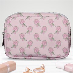 Flowers Bloom Blossom Pastel Pink Pattern Make Up Pouch (small)