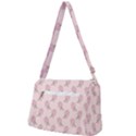 Flowers Bloom Blossom Pastel Pink Pattern Front Pocket Crossbody Bag View2