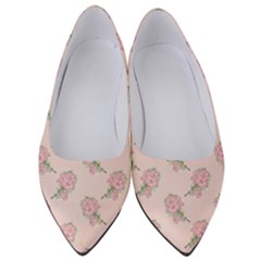 Flowers Bloom Blossom Pastel Pink Pattern Women s Low Heels by Jancukart