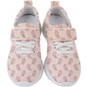 Flowers Bloom Blossom Pastel Pink Pattern Kids  Velcro Strap Shoes View1