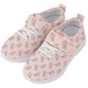 Flowers Bloom Blossom Pastel Pink Pattern Kids  Velcro Strap Shoes View2