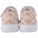 Flowers Bloom Blossom Pastel Pink Pattern Kids  Velcro Strap Shoes View4