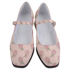 Flowers Bloom Blossom Pastel Pink Pattern Women s Mary Jane Shoes by Jancukart