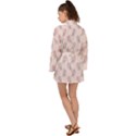 Flowers Bloom Blossom Pastel Pink Pattern Long Sleeve Kimono View2